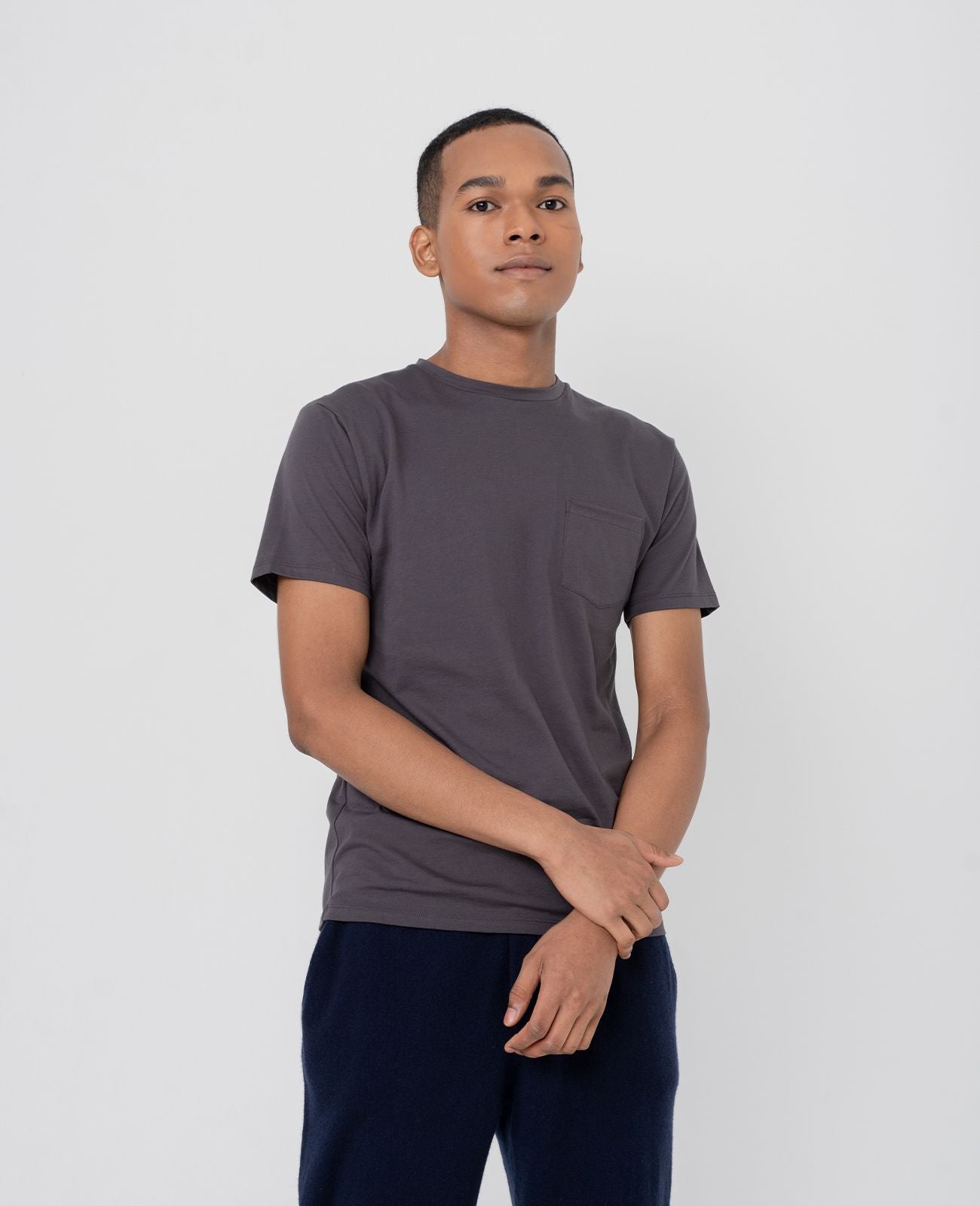 Men Supima Cotton Supima Crew Neck Pocket Tee GMJTP00036G175